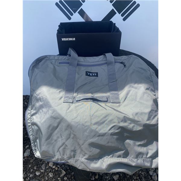 YETI Soft-Sided Bag and Yakima Collapsible Storage Bin