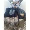 Image 3 : Adult Gorilla Costume with Mask, Gloves, and Floral Headpiece