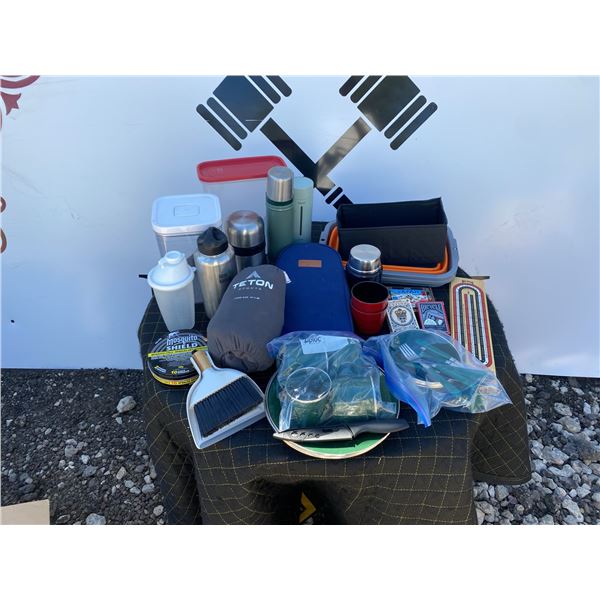Camping Gear and Games Lot