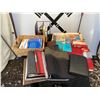 Image 1 : Large Mixed Lot of Art Books, Notebooks, and Office Supplies
