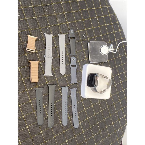 Apple Watch with Bands, Metal Strap, and Charger
