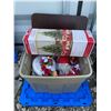 Image 1 : Holiday Décor Lot with Pre-Lit Tree, Wreaths, Crafts, and Ornaments