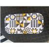 Image 6 : 3: LUprints Birchwood Tray, Woven Basket Plate, Bob Dylan Nobel Lecture Book