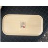 Image 7 : 3: LUprints Birchwood Tray, Woven Basket Plate, Bob Dylan Nobel Lecture Book