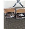 Image 1 : 2 Plastic Wall-Mount Hose Guides with Hardware