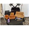 Image 1 : Lot: Planters, Baskets, Yakima Tote, Incense, Organizer