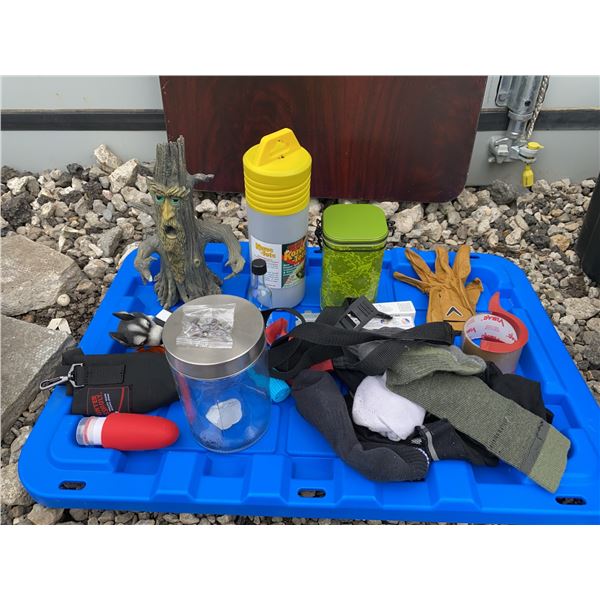 Outdoor Gear and Novelty Tree Figurine Lot