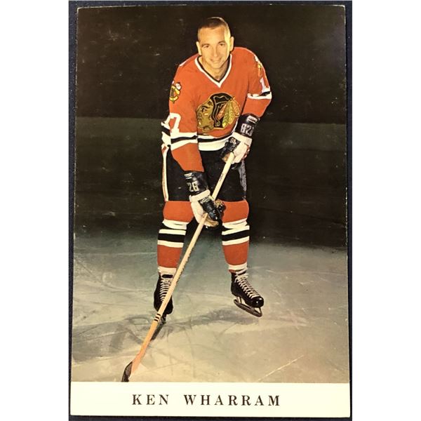 NHL CHICAGO BLACKHAWKS 4"x6" POSTCARD - KEN WHARRAM (HOF)