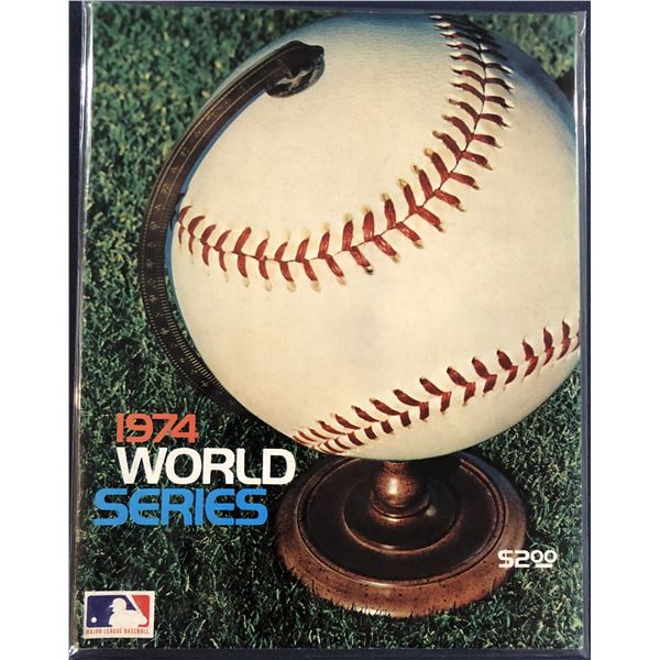 1974 MLB WORLD SERIES PROGRAM - OAKLAND vs DODGERS