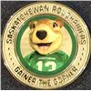 Image 1 : 2026 SASKATCHEWAN ROUGHRIDERS GREY CUP MEDALLION - GAINER THE GOPHER