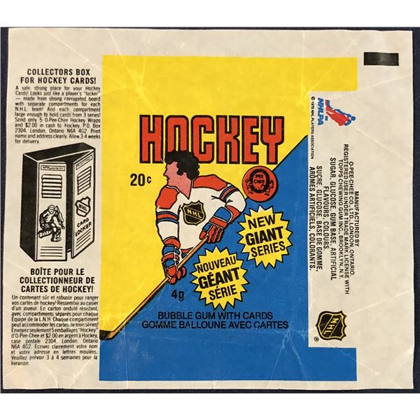1980-81 O-PEE-CHEE HOCKEY WRAPPER