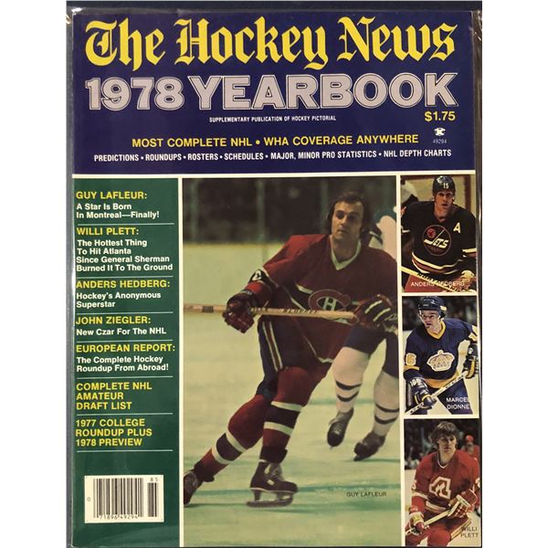 1978 THN NHL YEARBOOK - GUY LAFLEUR (HOF) COVER