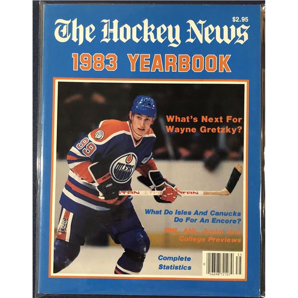 1983 THN NHL YEARBOOK - WAYNE GRETZKY (HOF) COVER