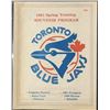 Image 1 : 1981 MLB TORONTO BLUE JAYS SPRING TRAINING PROGRAM
