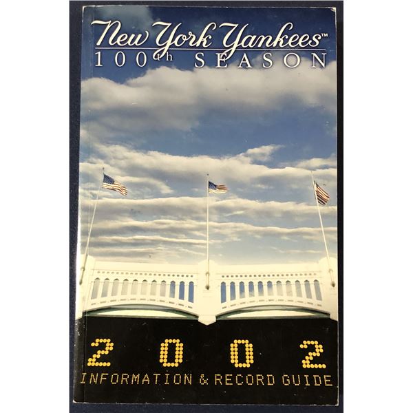 2002 MLB MEDIA GUIDE - NEW YORK YANKEES