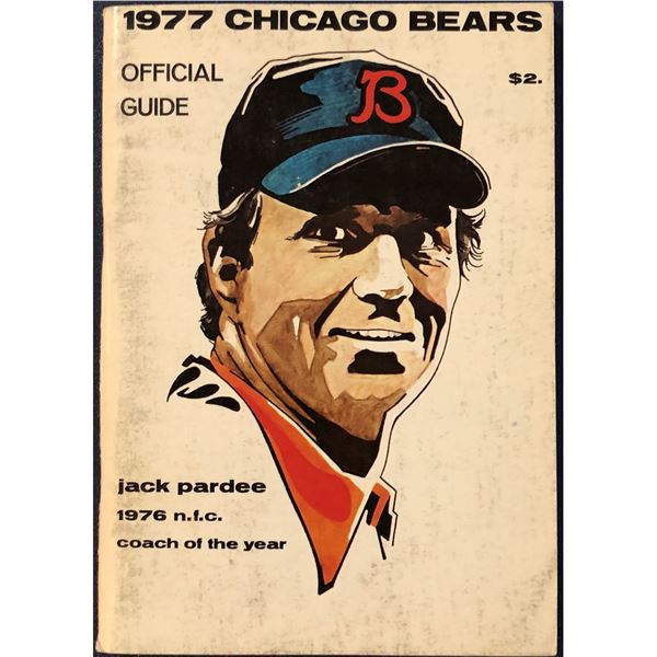 1977 CHICAGO BEARS MEDIA GUIDE