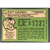 Image 2 : 1978 TOPPS PAT HADEN