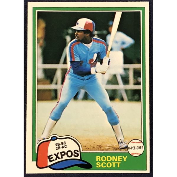 1981 O-PEE-CHEE MLB RODNEY SCOTT