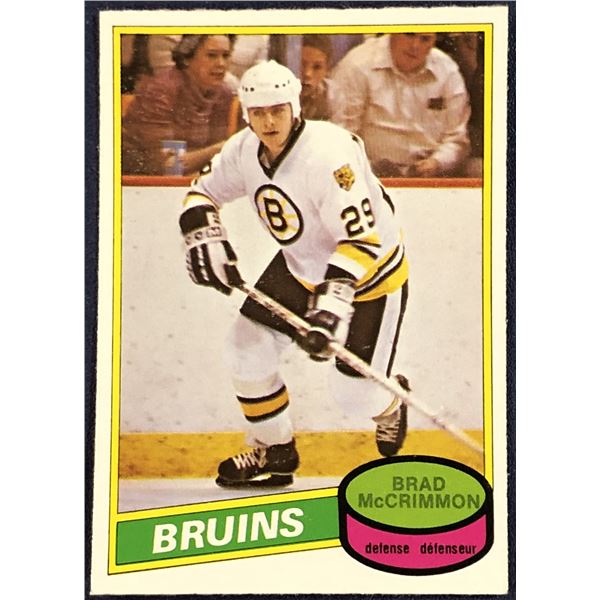 1980-81 O-PEE-CHEE HOCKEY BRAD McCRIMMON ROOKIE CARD
