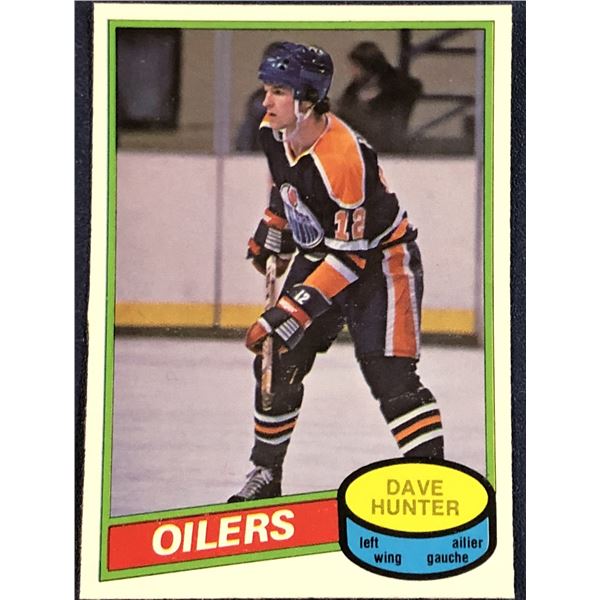 1980-81 O-PEE-CHEE HOCKEY DAVE HUNTER ROOKIE CARD