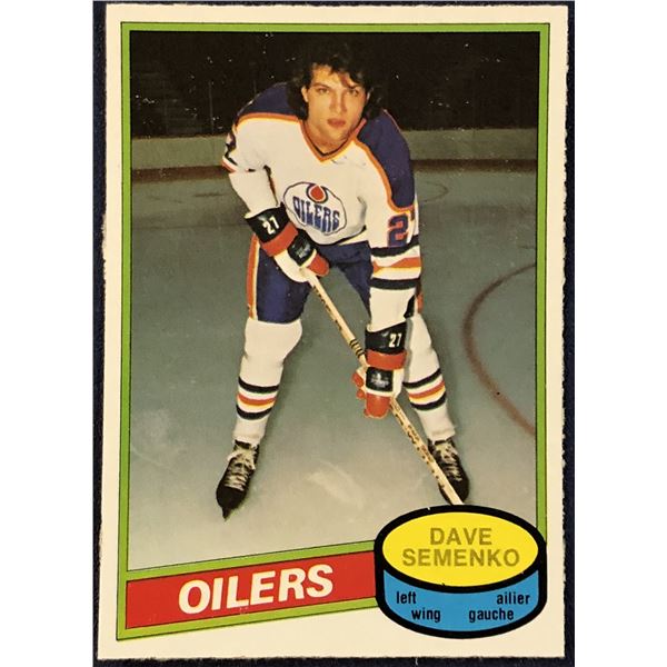 1980-81 O-PEE-CHEE HOCKEY DAVE SEMENKO ROOKIE CARD