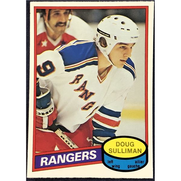 1980-81 O-PEE-CHEE HOCKEY DOUG SULLIMAN ROOKIE CARD