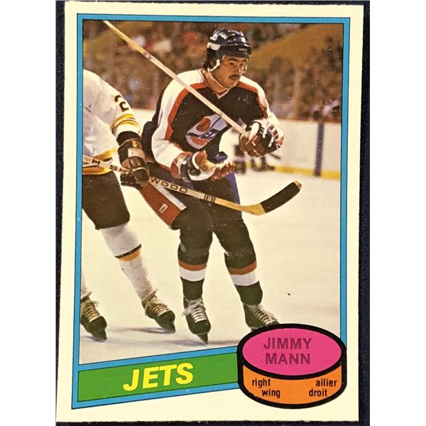 1980-81 O-PEE-CHEE HOCKEY JIMMY MANN ROOKIE CARD