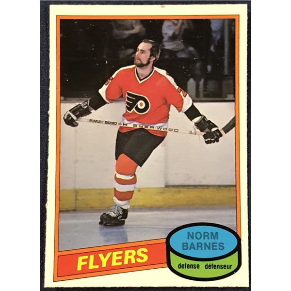 1980-81 O-PEE-CHEE HOCKEY NORM BARNES ROOKIE CARD