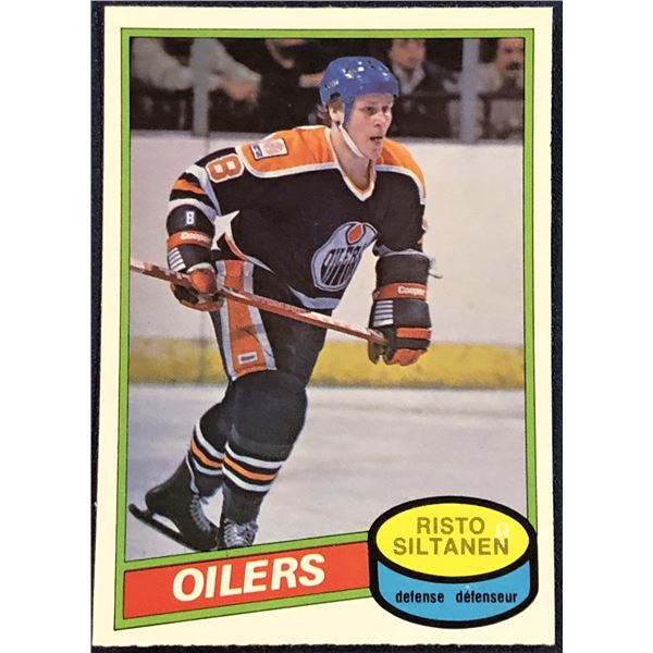 1980-81 O-PEE-CHEE HOCKEY RISTO SILTANEN ROOKIE CARD