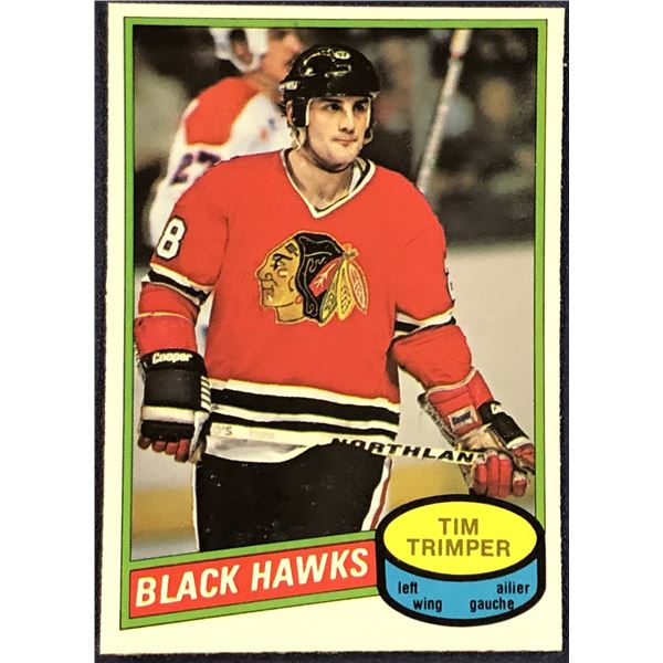1980-81 O-PEE-CHEE HOCKEY TIM TRIMPER ROOKIE CARD