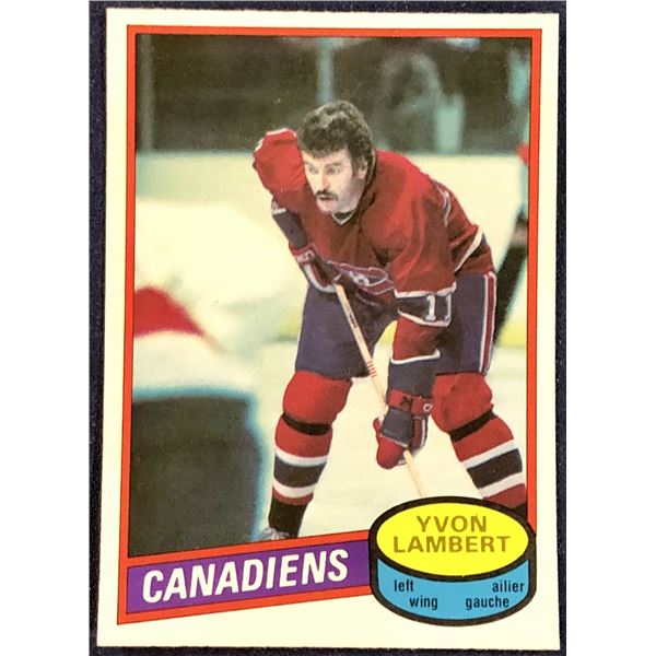 1980-81 O-PEE-CHEE HOCKEY YVON LAMBERT