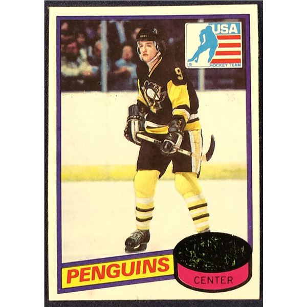 1980-81 TOPPS NHL MARK JOHNSON ROOKIE CARD