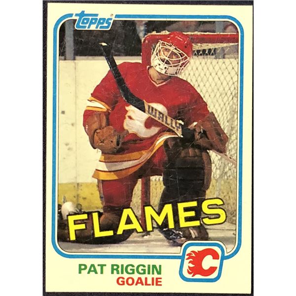 1981-82 TOPPS NHL PAT RIGGIN