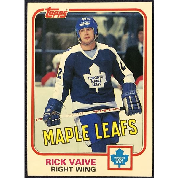 1981-82 TOPPS NHL RICK VAIVE