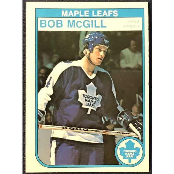 1982-83 O-PEE-CHEE NHL BOB McGILL ROOKIE CARD