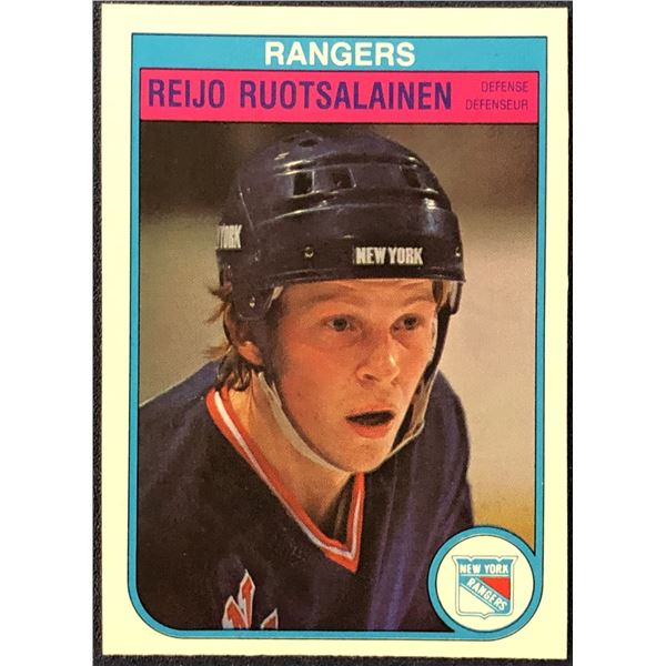 1982-83 O-PEE-CHEE NHL REIJO RUOTSALAINEN ROOKIE CARD