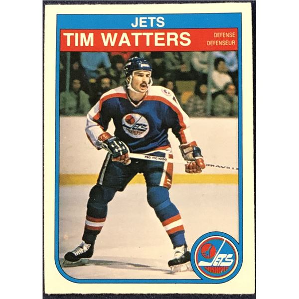 1982-83 O-PEE-CHEE NHL TIM WATTERS ROOKIE CARD