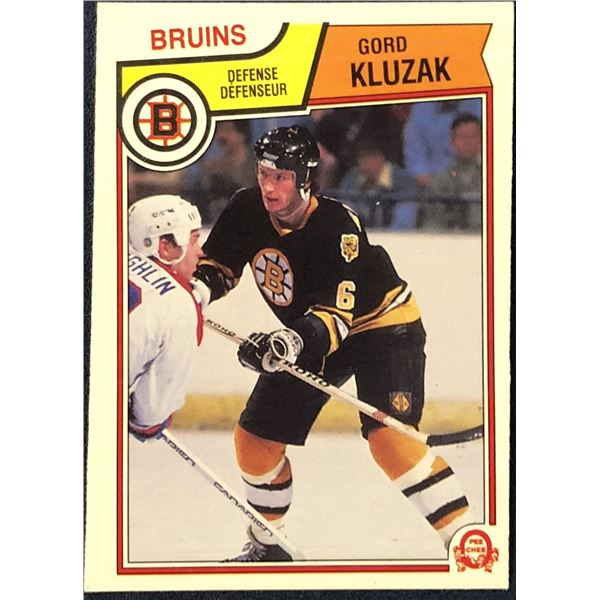 1983-84 O-PEE-CHEE NHL GORD KLUZAK ROOKIE CARD