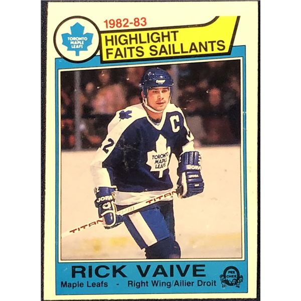 1983-84 O-PEE-CHEE NHL RICK VAIVE