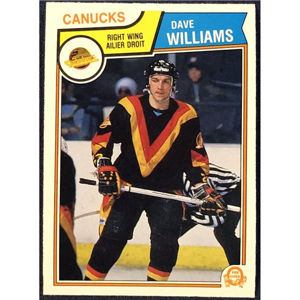 1983-84 O-PEE-CHEE NHL TIGER WILLIAMS