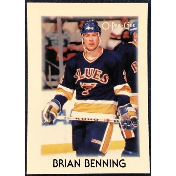 1987-88 O-PEE-CHEE NHL MINI - BRIAN BENNING