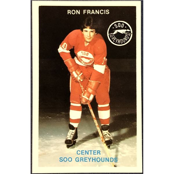1981-82 OHL SOO GREYHOUNDS POLICE CARD - RON FRANCIS (HOF)