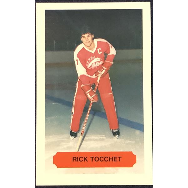 1983-84 OHL SOO GREYHOUNDS POLICE CARD - RICK TOCCHET
