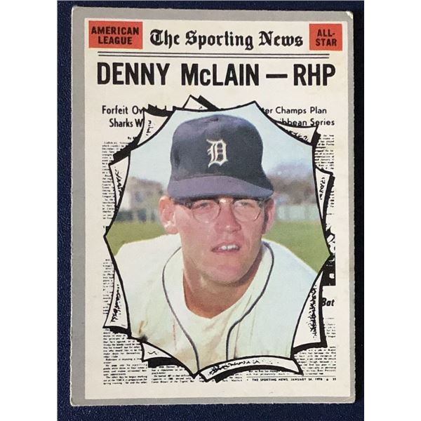 1970 O-PEE-CHEE MLB DENNY McLAIN SP