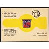 Image 1 : 1973-73 O-PEE-CHEE NHL INSERT RING - NEW YORK RANGERS