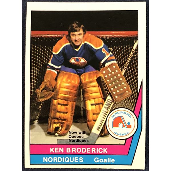 1977-78 O-PEE-CHEE WHA KEN BRODERICK