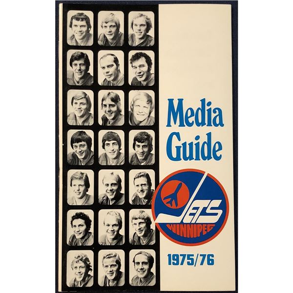 1975-76 WINNIPEG JETS WHA MEDIA GUIDE