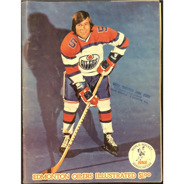 1973-74 WHA GAME PROGRAM - EDMONTON OILERS vs MINNESOTA FIGHTING SAINTS