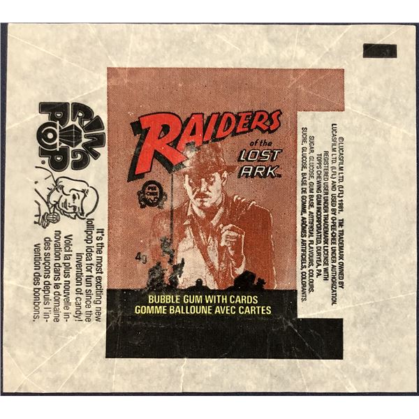 1982 O-PEE-CHEE RAIDERS OF THE LOST ARK WRAPPER