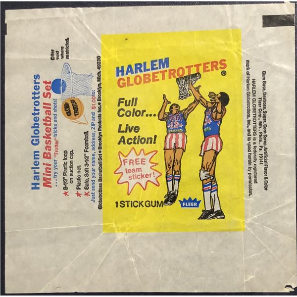 1971-72 FLEER HARLEM GLOBETROTTERS WRAPPER